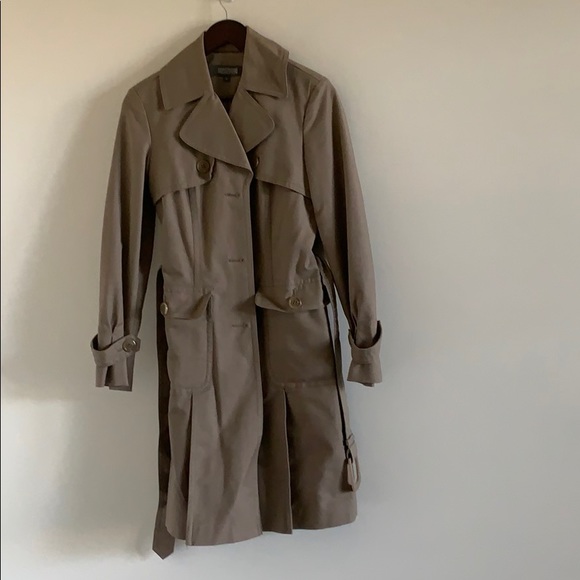 Kenneth Cole Classic Trench Coat Khaki Small - Picture 3 of 10